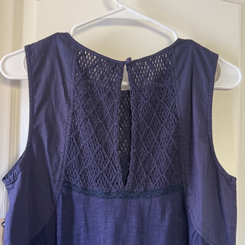Roxy Navy Blue Midi Dress / A61 - Picture 5 of 6